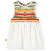 Boboli Knitwear Combined Ermeløs Kjole