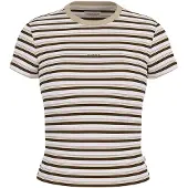 GUESS Jeans Stripe Embro Slim Kortarmet T-skjorte
