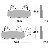 Moto-Master Kawasaki 413701 Sintrede Bremseklosser