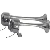 PLASTIMO Rustfritt Stål Dobbelt Horn 12v