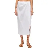 Sundek Long Linen With Front Opening Lang Skjørt