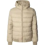 Pepe Jeans for man. PM4027187 Beige Puffer Jacket (L), Casual, Polyester