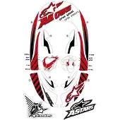 Alpinestars Bionic Neck Graphic Klistremerker