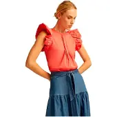 & Me Amy Ermeløs Bluse
