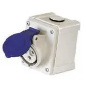 PLASTIMO Ip44 Veggmontert Monofase Hunnplugg 16a 220v