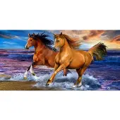 BrandMac 70 X 140 Cm-horses (110043) Håndkle