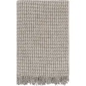 Hoie Ullpledd - 100 % ren ny ull - ullteppe - Teide natur - 120x180 cm