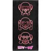 Otso Emoji Monkey Neon Mikrofiberhåndkle