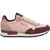 Pepe Jeans for woman. PLS400018 Brit Master shoes pink (40), Flat, Laces, Casual, Purple