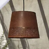 PR Home hengelampe Corta, rustfarget, stikkontakt, Ø 38 cm, E27