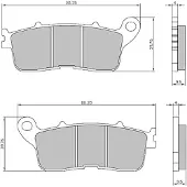 RMS Beauty Honda Vfr 800 225103683 Sintrede Bremseklosser