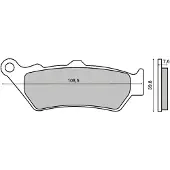 RMS Beauty Bmw F 800 Gs 225101013 Sintrede Bremseklosser