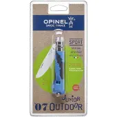 Opinel utendørs kniv junior Blue 07, blister