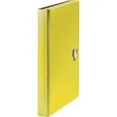 Leitz Recycle - Utvidbar mappe - 5 rom - 5 deler - fortrykt: 1-5 - for A4 (210 x 297 mm) - kapasitet: 250 ark - med fliker - gul