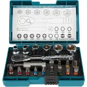 Makita screwdriver bit and ratchet set - 21 pieces