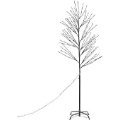 QAZQA Juletre svart 200 cm inkl. LED IP44 - Vixen