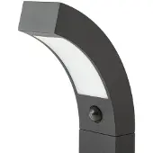 LUCANDE LED-gatelampe Lennik, sensor, 100 cm, antrasitt