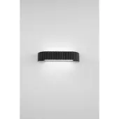 LUCE Design LED-vegglampe Niike, svart, bredde 40 cm, metall, CCT