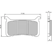 RMS Beauty Honda Vfr 800 225103673 Sintrede Bremseklosser