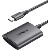 UGREEN CM401 USB-C-kortleser for SD- og microSD-kort / USB-C-minnekortleser / SD-kortadapter