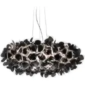 Slamp hengelampe Clizia Mama Non Mama, Ø78 cm, svart/klar