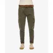 Superdry for woman. W7010925A Cargo Pants Skinny green (26/28), Casual, Cotton