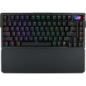 Asus ROG Azoth Extreme, 75%, Ledning & Trådløs, USB + RF Wireless + Bluetooth, Mekanisk nøkkelbryter, QWERTY, Sort