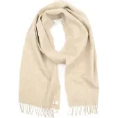 Suitable Skjerf i merinoull, Off White Beige