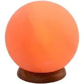 WAGNER LIFE Saltlampe Planet, 2 kg, tresokkel, ravfarget