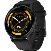 Garmin Venu 3 - 45 mm - svart fiberarmert polymer - smartklokke med bånd - silikon - håndleddstørrelse: 135-200 mm - display 1.4 - 8 GB - Bluetooth, Wi-Fi, ANT+ - 30 g
