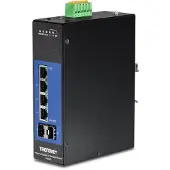 Trendnet TI-G642i 6-Port Industrial Gigabit L2 Managed DIN-Rail Switch