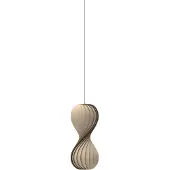 Tom Rossau hengelampe TR7, bjørketre, 55 cm høy, E27