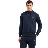 EA7 for man. 8NPM33_PJVRZ Core Identity navy sweatshirt (XXS), Casual, Sport, Cotton, Multisport