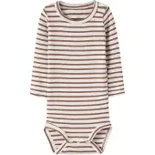 Name it Body I/e - Rib - Noos - NbnBani - Ristet Coconut - - 2 år (92) - Langermet Body