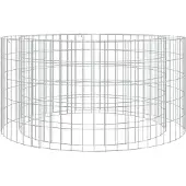 vidaXL Gabion bålstativ Ø 100 cm galvanisert jern