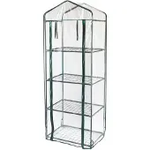 MonsterShop Minidrivhus 4-lags med plastlokk