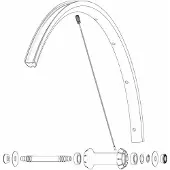 Mavic Front Ksyrium Sl Rb Landeveissykkel Felg
