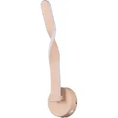 TRIO LED-vegglampe Ginko, sand, metall, høyde 45,5 cm