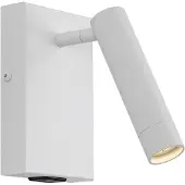 QAZQA Moderne vegglampe hvit justerbar med USB-C - Croft