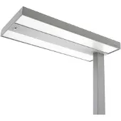 Arcchio LED-klemmelampe Logan, sølv, dimbar, sensor