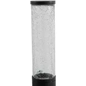 LINDBY utendørs vegglampe Gavros, svart, aluminium, sensor