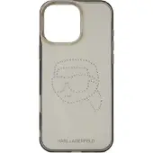 Karl Lagerfeld KLHCP16XHKHDCELK iPhone 16 Pro Max 6.9" Black Hardcase IML Rhinestones Karl Head