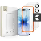 Tech-Protect Easy Set+ 3-pakning herdet glass til iPhone 17 - gjennomsiktig