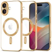 TechProtection iPhone 17 MagFlex-deksel - MagSafe-kompatibelt - Klar / Gull