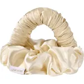 Lenoites Blowout Tie in Mulberry Silk Golden Sand, Small
