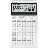 Casio JW-200DQ, Desktop, Grunnleggende, 12 sifre, Batteri/Solcelle, Hvit