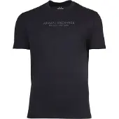 Armani Exchange for man. XM001280AF10361UB101 Regular T-shirt with navy logo (M), Casual, Cotton, Short sleeve