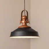 Opviq Hengelampe Craft, svart, metall, Ø 41 cm, E27