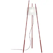Kdln Gulvlampe Tyla, rød, højde 165 cm, dimmer