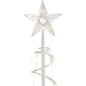 QAZQA Juletre hvit inkl. LED IP44 - Puno